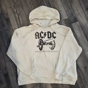 AC/DC | Tops | Acdc For Those About To Rock Hoodie Featuring The Iconic ...